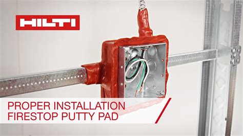 hilti putty pads for electrical boxes|hilti mineral wool firestopping.